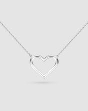Load image into Gallery viewer, Love Silver Heart Fine Outline Necklet
