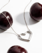 Load image into Gallery viewer, Love Silver Heart Fine Outline Necklet
