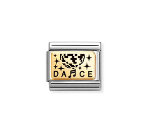 Composable Classic Link World Of Dance In Bonded Yellow Gold