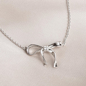 Serenity Ribbon Bow Necklace