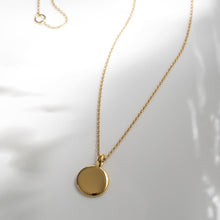 Load image into Gallery viewer, Mirage Reflect Golden GP Round Disc Mini Necklace
