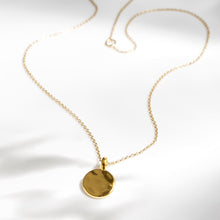 Load image into Gallery viewer, Mirage Reflect Golden GP Round Disc Mini Necklace
