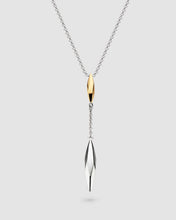 Load image into Gallery viewer, Glint Golden Two-Tone Lariat-Style Necklace
