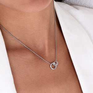 Bevel Cirque Link Pavé Necklace