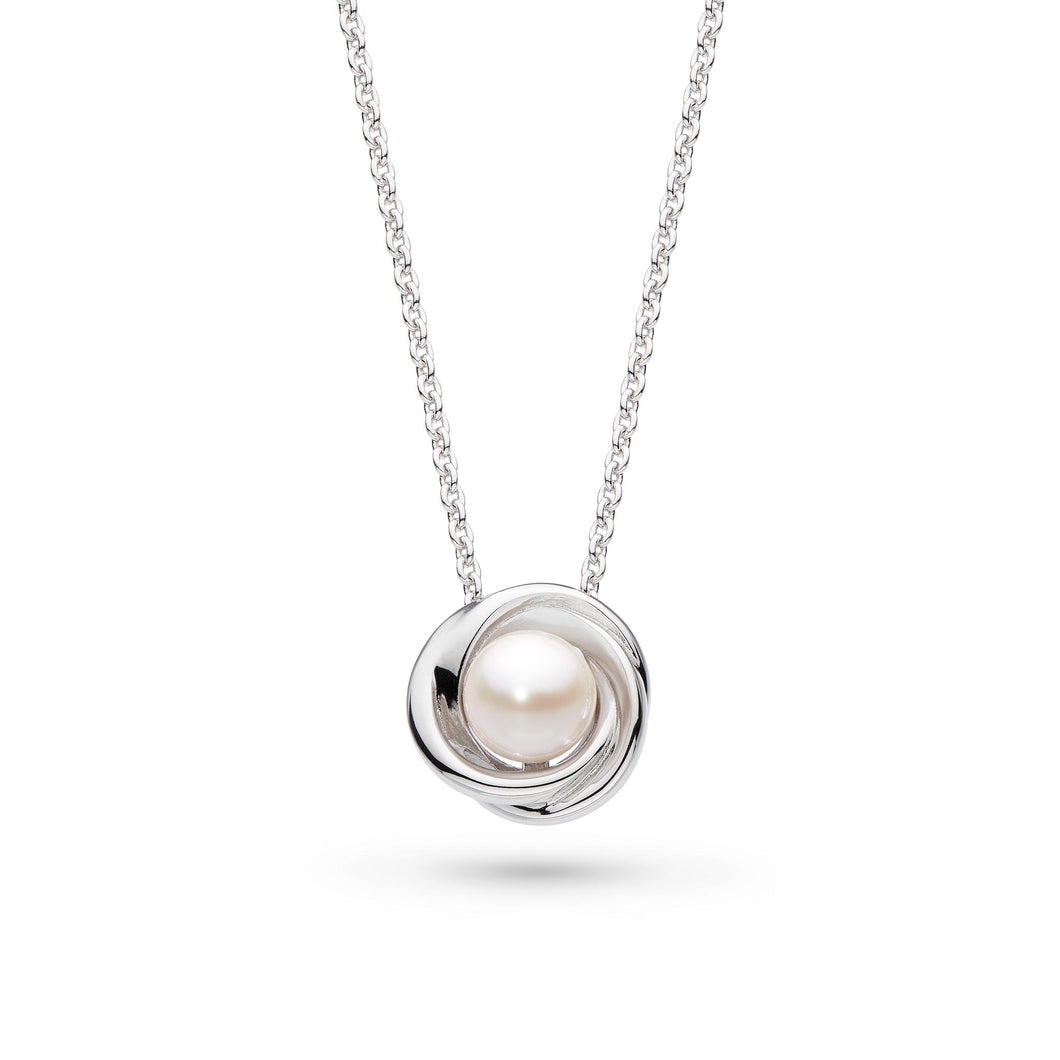 Bevel Trilogy Pearl Necklace