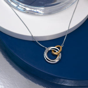 Bevel Cirque Link Golden Necklace