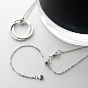 Bevel Trilogy Grande Link Slider Necklace