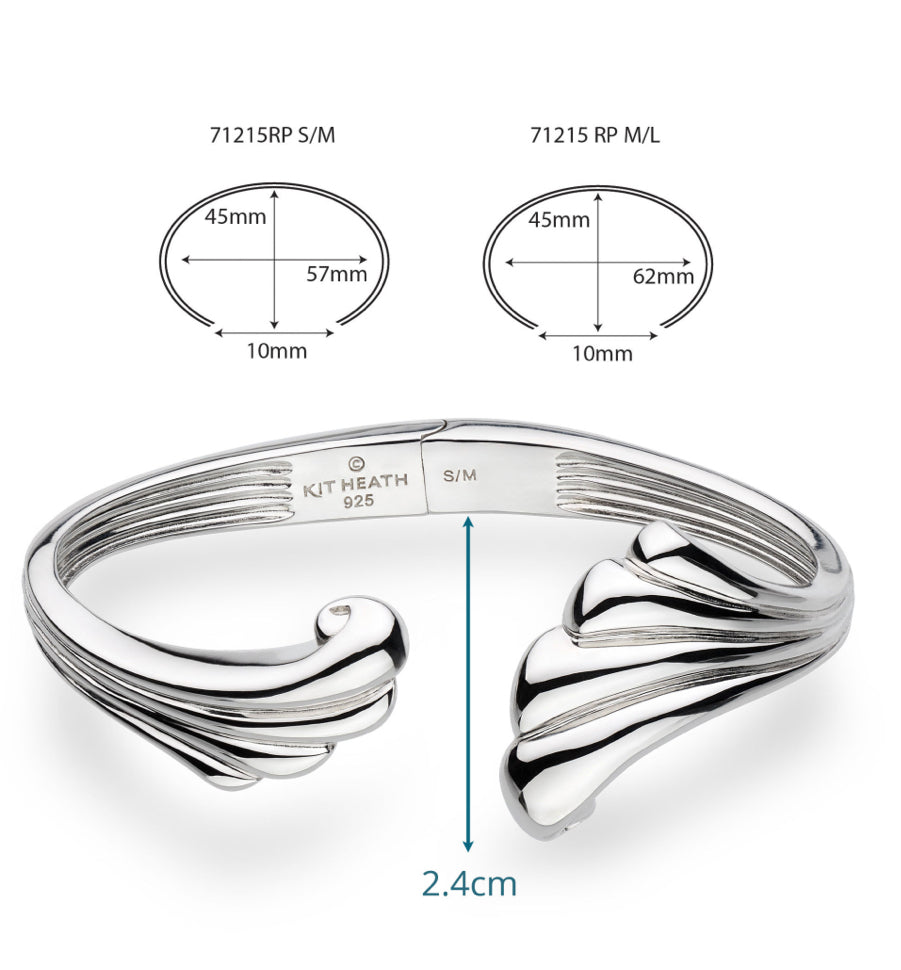 Océane Shell Echo Grande Hinged Bangle