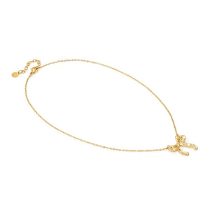 Ecclectica Necklace - Bow Yellow PVD
