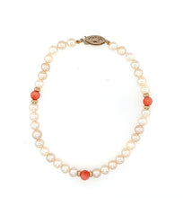 Load image into Gallery viewer, Freshwater Pearl And Coral Bracelet
