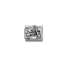 Load image into Gallery viewer, Composable Classic Link Motocross Bike In Oxidised Silver
