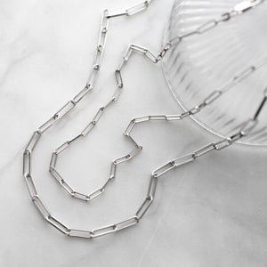 Revival Paperclip Link Chain Necklace – 17″