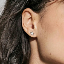 Load image into Gallery viewer, Petit Sparkle Earrings - Star Silver
