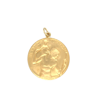 Paul Vincze 32mm 9ct Yellow Gold St Christopher