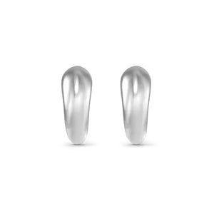 Ecclectica Earrings - Drop Hoop Small Steel
