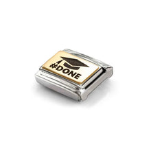 Load image into Gallery viewer, Composable Classic Link #DONE Black In Bonded Yellow Gold

