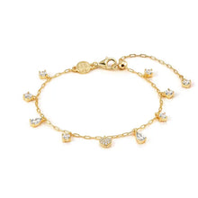 Load image into Gallery viewer, Precious Moves Bracelet - 18k Gold Plated Clear Cubic Zirconia
