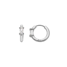 Load image into Gallery viewer, Wanderlust Waterproof Stone Set Hoops

