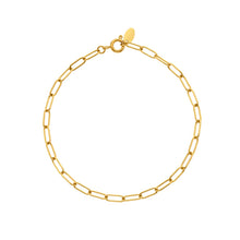 Load image into Gallery viewer, Paperclip Waterproof Bracelet - Gold Plated
