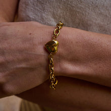 Load image into Gallery viewer, Chunky Heart Waterproof Bracelet - Gold Plated
