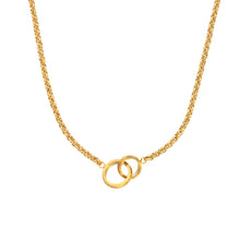 Load image into Gallery viewer, Interlocking Circles Waterproof Necklace - Gold Plated
