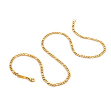 Load image into Gallery viewer, Figaro Waterproof Necklace - Gold Plated
