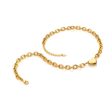 Load image into Gallery viewer, Chunky Heart Waterproof Necklace - Gold Plated
