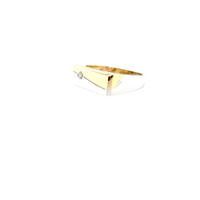 Load image into Gallery viewer, 18ct Yellow And White Gold Flat Top Ring
