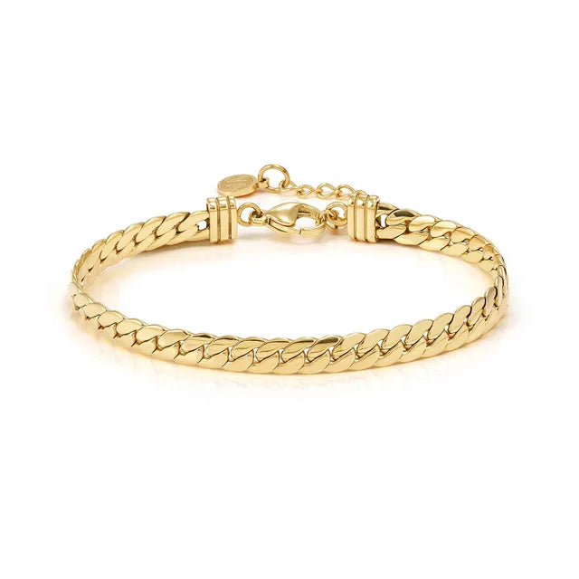 Ecclectica Bracelet - Flat Chain Yellow PVD