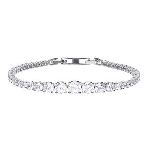 Graduated Zirconia Tennis Bracelet