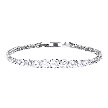 Graduated Zirconia Tennis Bracelet