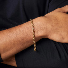 Load image into Gallery viewer, Stainless Steel Cable Link Bracelet - IP Gold Plated
