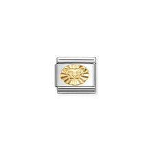 Load image into Gallery viewer, Composable Classic Link Leo In Bonded Yellow Gold With Etched Detail
