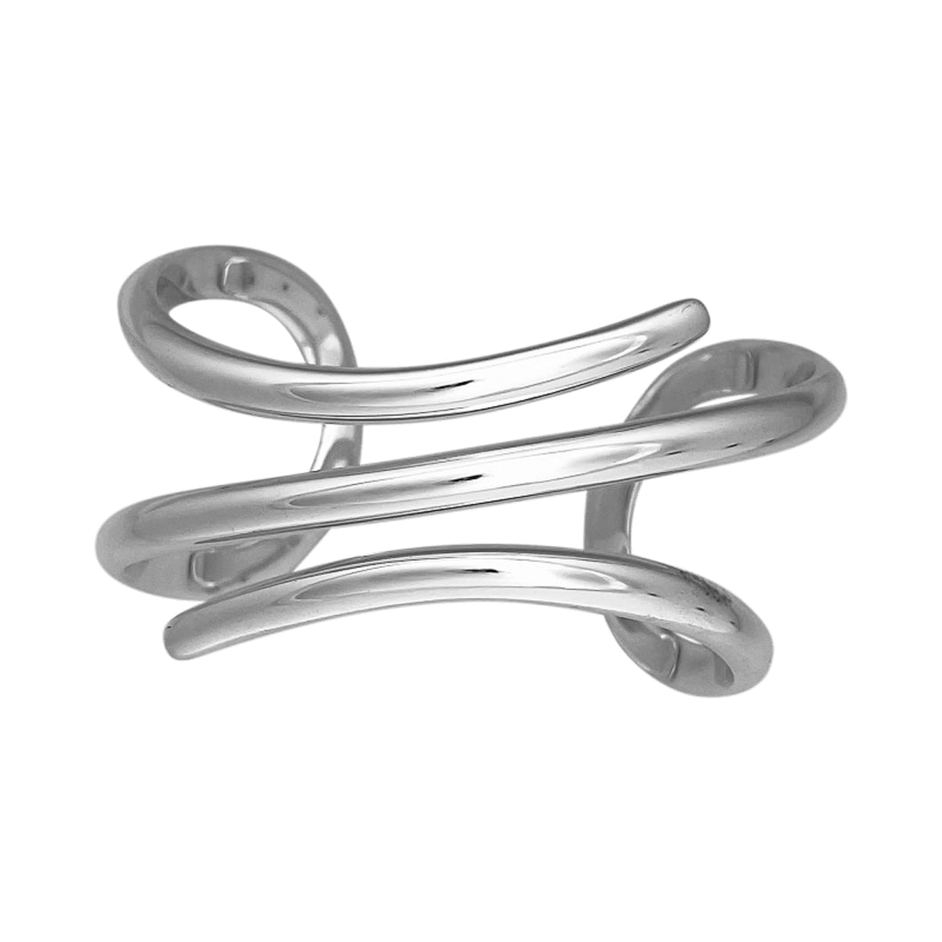 Silver Three Strand Bangle