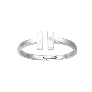 Silver Bangle T Ends
