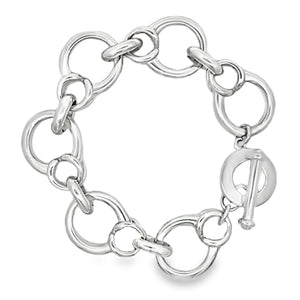 Silver Bubble Link Bracelet