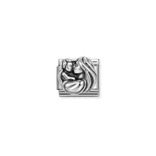 Load image into Gallery viewer, Composable Classic Link Mum And Child In Oxidised Silver
