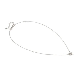 Petit Sparkle Necklace - Heart Silver