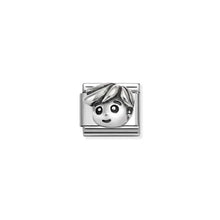 Load image into Gallery viewer, Composable Classic Link Dad In Oxidised Silver
