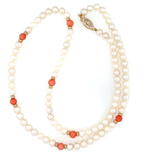 Load image into Gallery viewer, Freshwater Pearl And Coral Necklace
