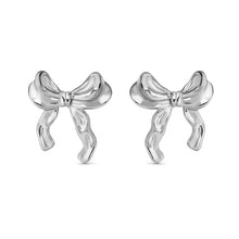 Load image into Gallery viewer, Ecclectica Earrings - Bow Steel

