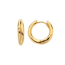 Load image into Gallery viewer, HD X Golden Edit Aura Hoop Earrings
