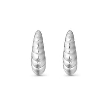 Load image into Gallery viewer, Ecclectica Earrings - Puffy Hoops Steel
