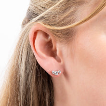 Load image into Gallery viewer, Trio Zirconia Stud Earrings
