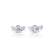 Load image into Gallery viewer, Trio Zirconia Stud Earrings
