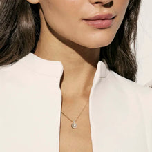 Load image into Gallery viewer, Siren Dream Necklace - Silver, Clear Cubic Zirconia And Pearl
