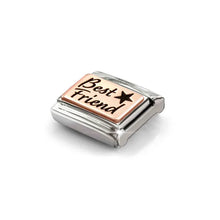 Load image into Gallery viewer, Composable Classic Link Best Friend With Star On Bonded Rose Gold
