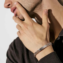 Load image into Gallery viewer, Bold Steel ID Bracelet 8mm Medium
