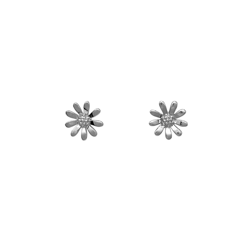 Silver Daisy Earrings 11.5mm