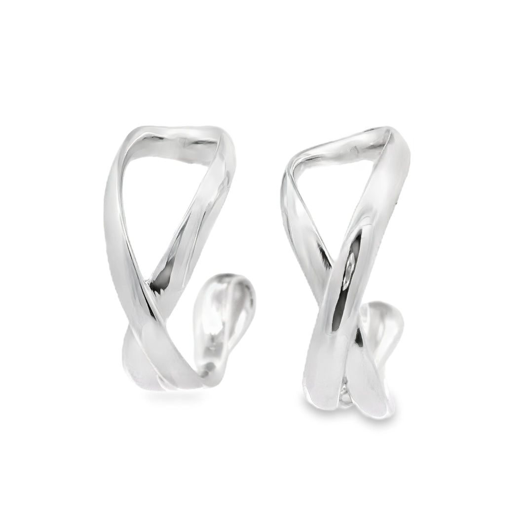 Silver Infinity Hoop Earrings